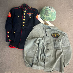 Vietnam War US 26th Marines Helmet / Uniform Grouping ID'd