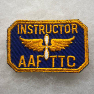 WW2 US Army Air Force Instructor TTC Patch Twill