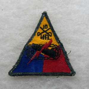 US Army 10th Armored Cavalry Headquarters Patch Armored Triangle