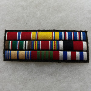WW2 US Army ETO Ribbon Bar Rack German Made Foreign Awards