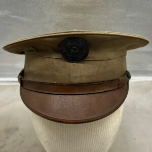 WW1 US Army Enlisted Men's Visor Hat Khaki