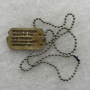 WW2 US Army Air Force 97th Bombardment Group 15th Air Force Nose Gunner Dog Tag POW