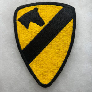 US Army 1st Cavalry Division Patch Reversed Black Border
