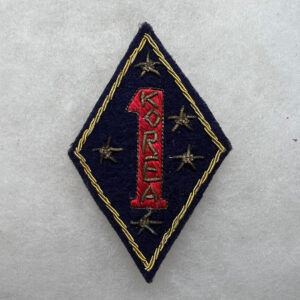 Korean War US 1st Marine Division Patch Japanese Made Bullion