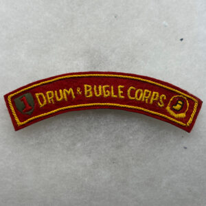 US Army 1st Division Artillery Drum & Bugle Corps Tab German Made