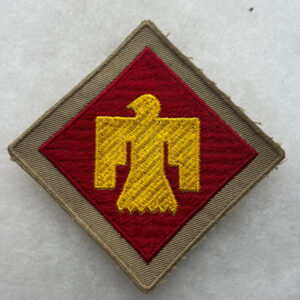 WW2 US Army 45th Infantry Division Patch Twill Khaki Rare
