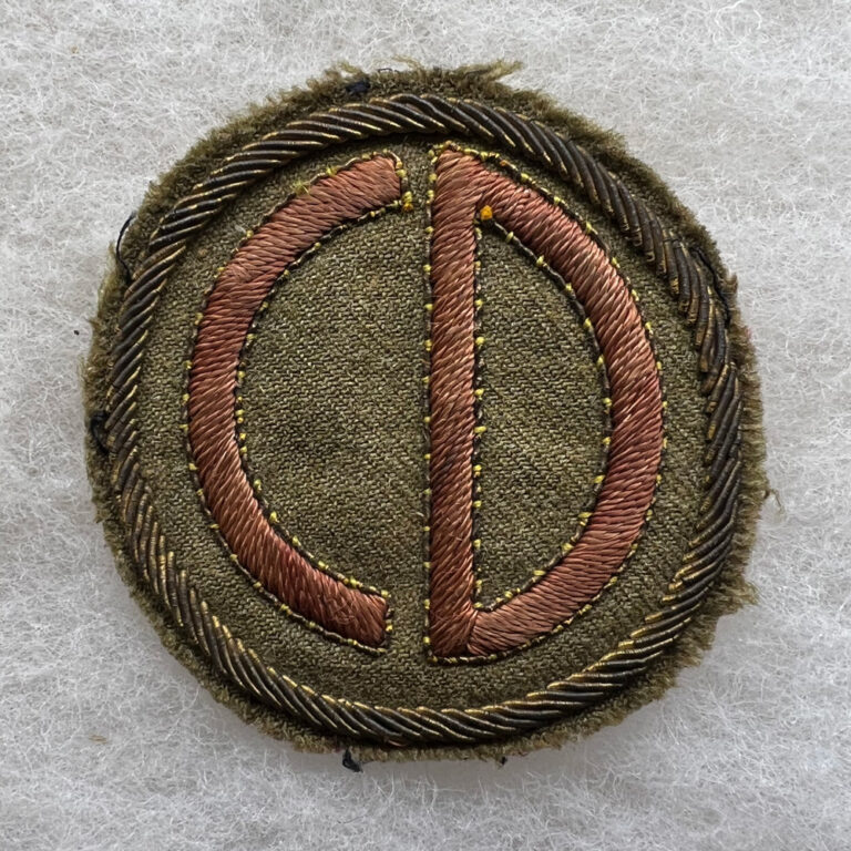 WW2 US Army 85th Infantry Division Patch Italian Made Bullion – Fitzkee ...