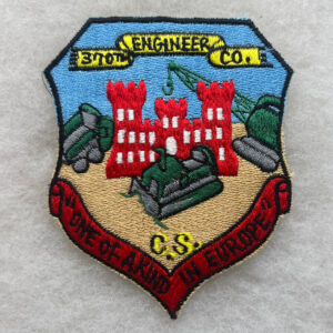 US Army 370th Engineer Company Pocket Patch Japanese Made