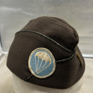 WW2 US Army Airborne Overseas Cap ID'd 501st 101st Airborne Division Lieutenant