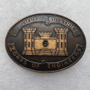 WW2 US Gulf District Corps Of Engineers Badge