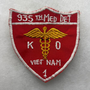 US Army 935th Medical Detachment Pocket Patch Vietnamese Made