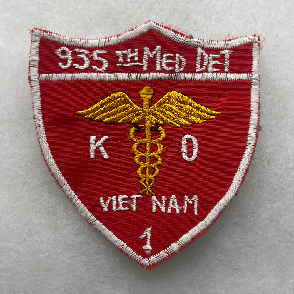 US Army 935th Medical Detachment Pocket Patch Vietnamese Made Fitzkee 