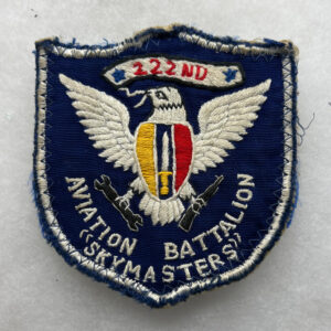 US Army 222nd Aviation Battalion Pocket Patch Vietnamese Made Worn
