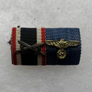WW2 German Army War Merit Cross / 8 Year Service Ribbon Bar