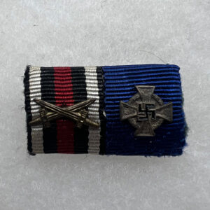 WW1 / WW2 German War Merit Cross / Service Ribbon Bar