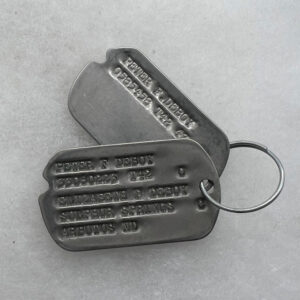 WW2 US Army Air Force 91st Bomb Group "Jack The Ripper Crew" Dog Tag Set