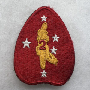 WW2 US 2nd Marine Division Patch Heart Shape Variation