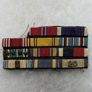 WW2 / 1950s US Army ETO Veteran Ribbon Bar Rack