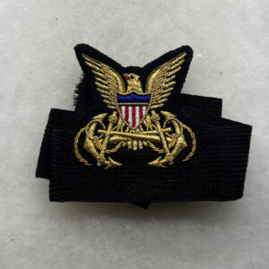 WW2 US Army Transport Service Officer Hat Badge / Band Bullion