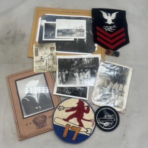 WW2 US Navy Motor Torpedo Squadron 17 Patch / Photograph Grouping Rare