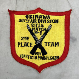 US Air Force 313th Air Division Shooting Jacket Patch Japanese Made 1957