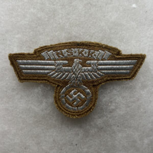 WW2 German NSKK Sleeve Eagle With RZM Tag