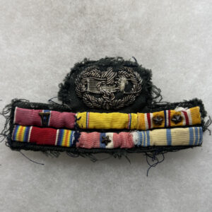 WW2 / 1950s US Army Combat Medic Ribbon Bar Rack Theater Made Worn
