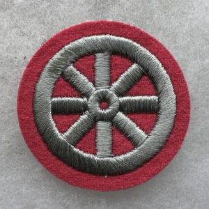 WW2 German Hitler Youth Motor Qualification Sleeve Insignia With RZM Tag