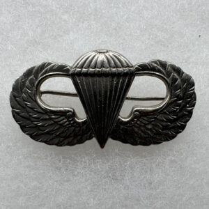 US Army Airborne Parachutist Jump Wing Theater Made Pinback