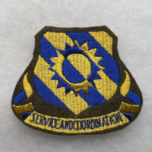 WW2 US Army Air Force 60th Service Group Patch Embroidered On Wool