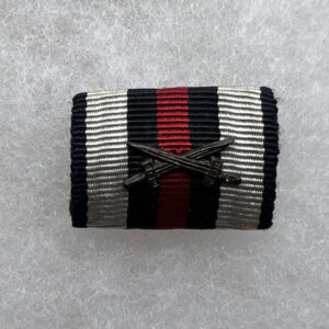 WW1 Imperial German Hindenburg Cross With Swords Ribbon Bar