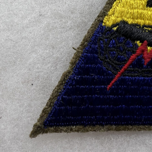 WW2 US Army 2nd Armored Division Patch Embroidered On Wool Black Back ...