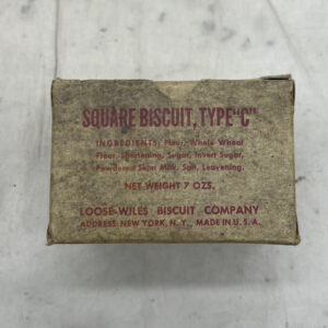 WW2 US Type C Square Biscuit In Box