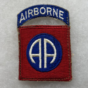 1960s US Army 82nd Airborne Division Patch Attached Tab Worn