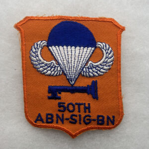 US Army 50th Airborne Signal Battalion Pocket Patch Twill