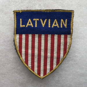 US / Latvian Labor Service Patch Bevo Woven German Made
