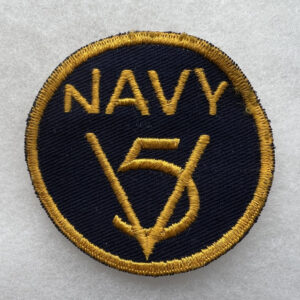 WW2 US Navy V-5 Program Patch Twill Scarce