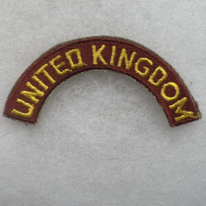 US Army United Kingdom Ports Of Embarkation Tab