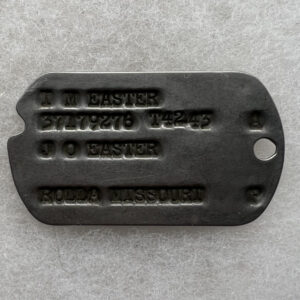 WW2 US Army 90th Infantry Division Dog Tag Single Silver Star Recipient 3x Wounded