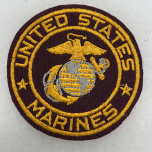 1960s US Marine Corps PX Patch Felt Maroon