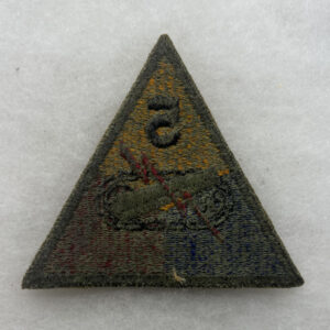 WW2 US Army 5th Armored Division Patch Greenback