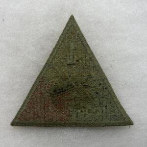 WW2 US Army 1st Armored Division Patch Greenback