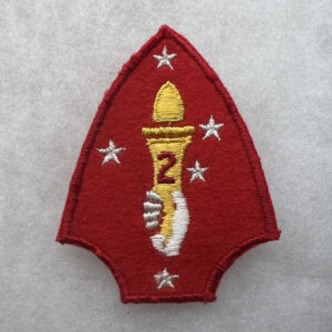 WW2 US 2nd Marine Division Patch Felt
