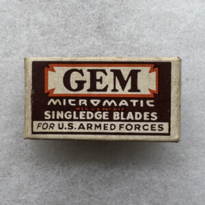 WW2 US Armed Forces Gem Singledge Razor Blades In Box