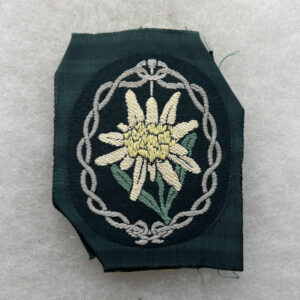 WW2 German Mountain Troop Sleeve Insignia Patch Bevo Woven