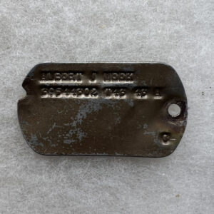 WW2 US Army 361st Infantry Regiment 91st Division Dog Tag Single KIA