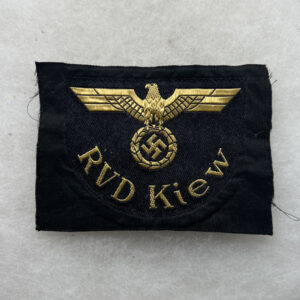 WW2 German Reichsbahn Sleeve Eagle RVD Kiew Bevo Woven