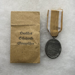 WW2 German West Wall Medal With Packet