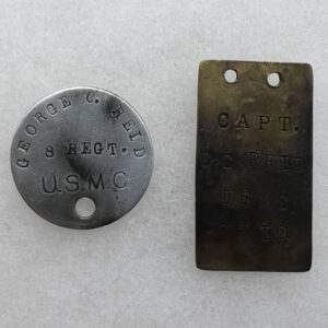 WW1 US Marine Corps Brigadier General George C. Reid Tag Set MOH Recipient
