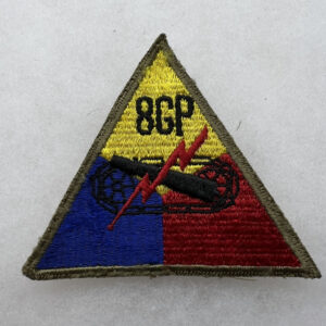 WW2 US Army 8th Armored Group Armored Triangle Patch
